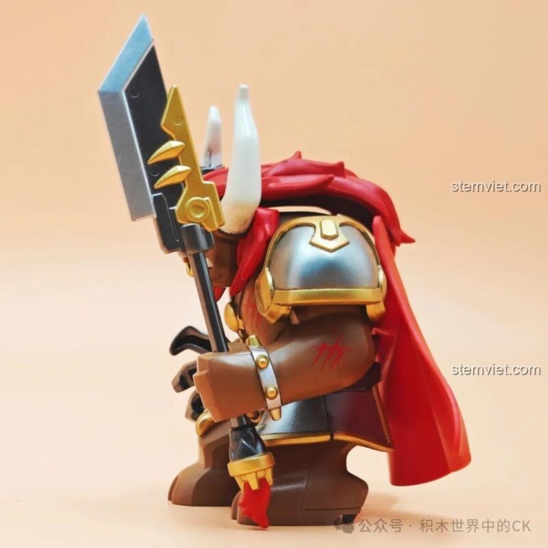 Chi tiết giáp ngực của mô hình Ngưu Ma Vương Kuzhao Studio 11721, đồ chơi lắp ghép đáng tiền
