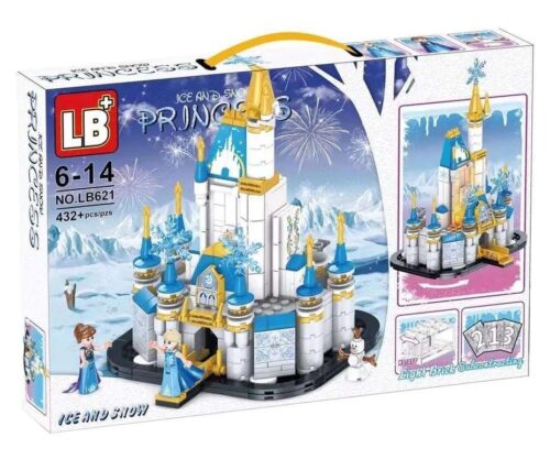 Bộ lắp ghép Le Bao Jia LB621 Lâu đài Công chúa Elsa Băng Giá, đồ chơi xây dựng cho bé gái 6 tuổi, chất lượng cao, giá tốt