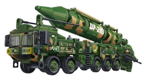 Bộ đồ chơi xe tải tên lửa DF-21D 乐毅积木 88011