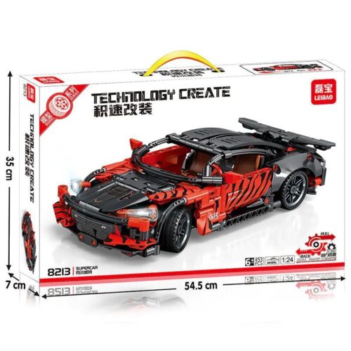 bộ lắp ghép Xe Thể Thao Corvette LEIBAO 8213 hộp sản phẩm, đồ chơi lắp ráp cho bé trai 6 tuổi, giá tốt