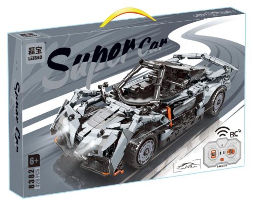 Bộ lắp ráp Siêu xe điều khiển từ xa LEIBAO 8382 có đèn LED, tỉ lệ 1:18, chất liệu ABS cao cấp, phù hợp bé trai 6 tuổi, giá tốt.