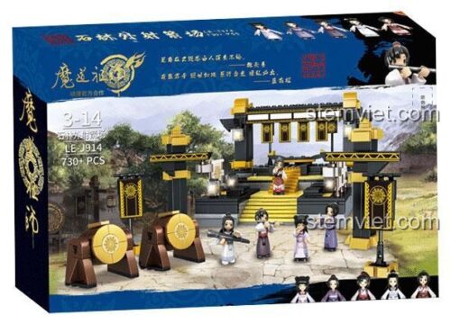 Hộp đồ chơi mô hình Cảnh bắn cung trong Ma Đạo Tổ Sư J914, quà tặng ý nghĩa cho bé trai 8 tuổi.