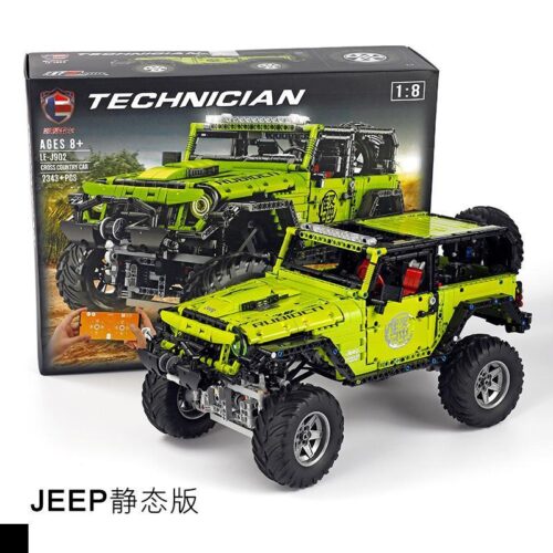 Bộ lắp ráp Leier LE-J902 Jeep Wrangler Rubicon 1:8 với 2342 mảnh ghép, có hộp sản phẩm rõ ràng, phù hợp bé trai 8 tuổi, giá tốt.