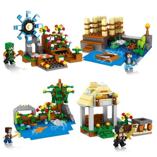 Bộ lắp ghép Minecraft LELE 33066-4 cảnh sông nước, đồ chơi lắp ráp thế giới Minecraft cho bé trai và bé gái 6 tuổi, giá tốt, phát triển tư duy sáng tạo.