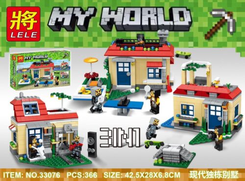 Bộ lắp ghép LELE 33076 Biệt thự Minecraft 366 mảnh, đồ chơi xếp hình Ngôi nhà Minecraft cho bé trai, bé gái 6 tuổi, giá tốt