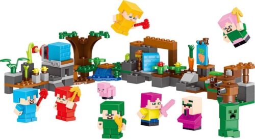 Bộ lắp ghép LELE 33168-3 Thế giới Minecraft cảnh quan 4 kiểu, đồ chơi lắp ráp sáng tạo cho bé trai 6 tuổi, giá tốt