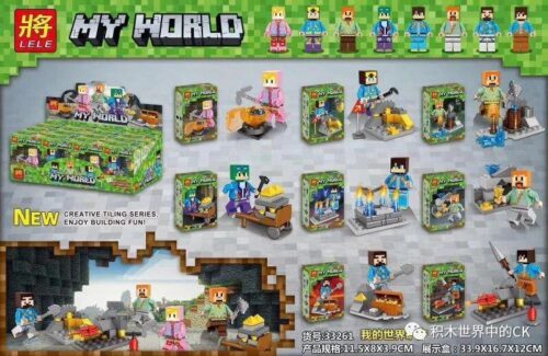 Bộ đồ chơi Minecraft LELE 33261 cho bé trai 6 tuổi, bộ lắp ghép My World giá tốt, đồ chơi lắp ráp Thế giới Minecraft cảnh nhỏ minifigure.