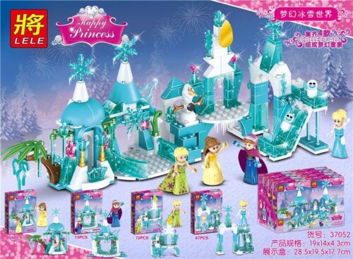 Bộ đồ chơi lắp ráp LELE 37052 Lâu đài Công chúa Băng giá, mô hình Lâu đài Elsa trong Thế giới Băng giá, 281 mảnh ghép, phù hợp bé gái 6-12 tuổi, giá tốt.