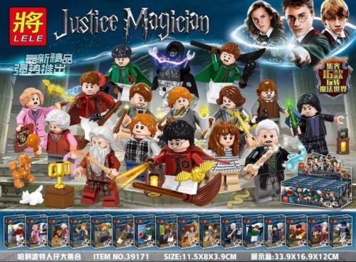 LELE 39171 Harry Potter Justice Magician Bộ đồ chơi 16 minifigures