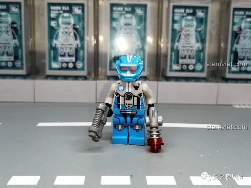 Đồ chơi lắp ghép Minifigure Robot LELE 70700, đội xanh, chi tiết cao, phù hợp bé trai 7 tuổi, giá hời.