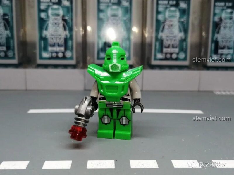 Minifigure Đội Quân Ngân Hà 0700 LELE, đội xanh lá, chi tiết tinh xảo, phù hợp bé trai 7 tuổi, giá bình dân.
