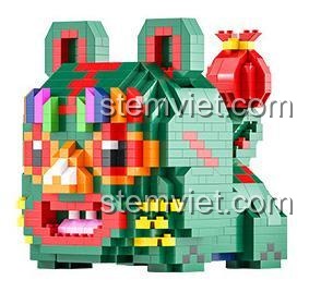 Bộ Lắp Ghép 5 Mẫu Hổ May Mắn "Ngũ Hổ Lâm Môn" - LELE BROTHER W2501 - Đồ chơi mô hình