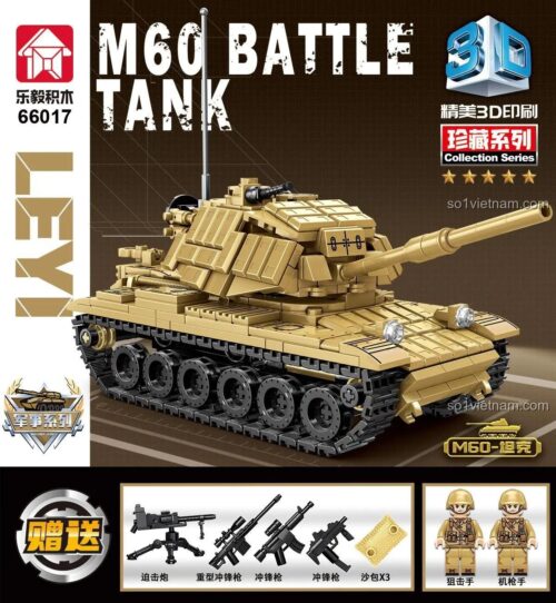 Mô hình xe tăng chiến đấu chủ lực M60 LEVI 66017