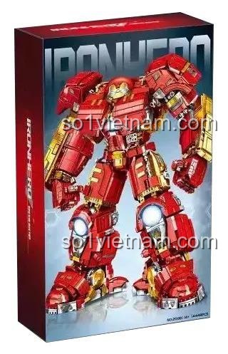 Hộp đồ chơi mô hình Iron Man Hulkbuster Lewan Building Blocks 2098, bộ xếp hình Giáp Chống Hulk 4448 chi tiết, quà tặng bé trai 6 tuổi, giá tiết kiệm.