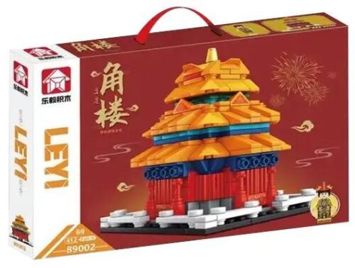 bộ lắp ghép Tháp Canh Tử Cấm Thành LEYI 89002 giá tốt cho bé 6 tuổi trở lên, mô hình kiến trúc cổ Trung Hoa chất lượng cao