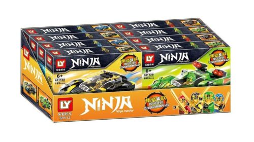 Bộ lắp ghép LeYi Bricks 68112 Xe Đua Ninja Tốc Độ 4 Kiểu, hộp sản phẩm chính hãng, đồ chơi lắp ráp cho con trai 6 tuổi giá tốt.