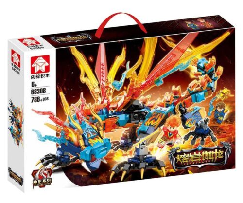 Bộ lắp ghép LeYi Bricks 68308 Rồng Lửa Băng Giá, đồ chơi lắp ráp Rồng Thần 786 mảnh ghép, phù hợp bé trai 6 tuổi, giá tốt.