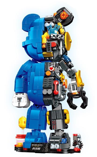 Bộ lắp ghép LeYi Bricks 78003 Gấu Bearbrick Cơ Khí Tinh Xảo, mô hình giải phẫu độc đáo 852 mảnh ghép cho bé trai 6 tuổi, giá tốt.