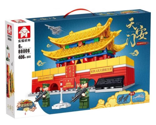 Hộp bộ lắp ghép LeYi Bricks 88006 mô hình Quảng trường Thiên An Môn, đồ chơi cho bé trai 6 tuổi giá rẻ.