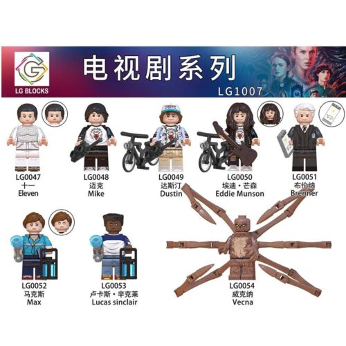 Bộ Lắp Ghép Nhân Vật Stranger Things 8 Mẫu LG BLOCKS LG1007