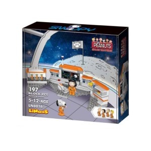 Hộp sản phẩm bộ lắp ghép LiNoos LN8016 Snoopy Space Station