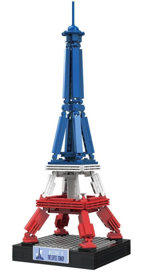 Bộ lắp ghép Tháp Eiffel LiNooS LN7057, mô hình kiến trúc tinh xảo, phù hợp cho bé trai và bé gái 6 tuổi, giá tốt.