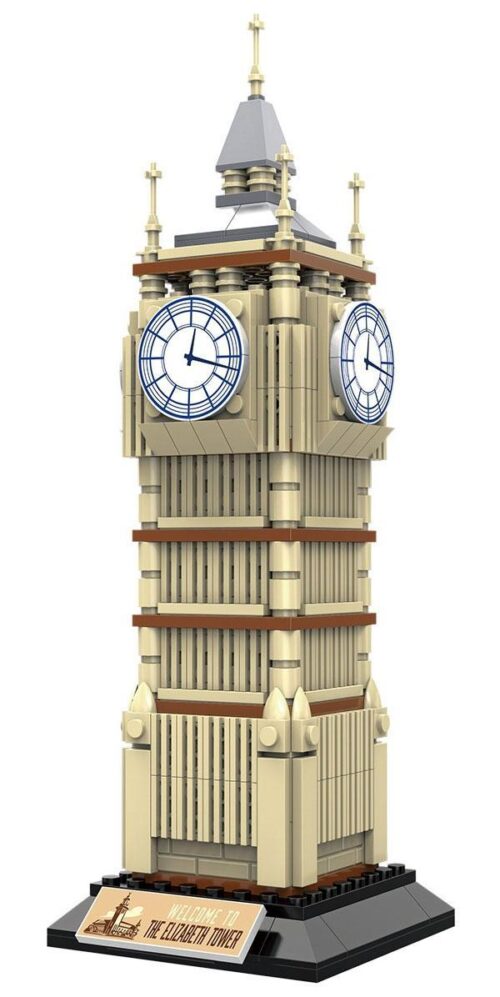 Bộ lắp ghép Tháp Elizabeth LiNooS LN7062, mô hình kiến trúc nổi tiếng Big Ben, đồ chơi lắp ráp cho bé trai và bé gái 6 tuổi trở lên, chất lượng cao giá tốt.