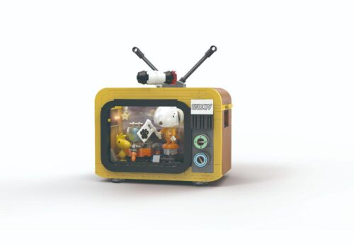 Bộ đồ chơi Snoopy TV Chủ đề Không gian - LiNooS LN8081 - Snoopy và Woodstock trong TV