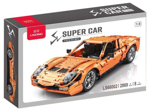 Bộ lắp ráp Lisong LS66002 Lamborghini Miura SV tỉ lệ 1:8, mô hình siêu xe cam chất lượng cao cho bé trai 8 tuổi giá tốt