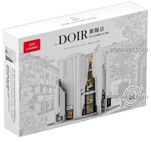 Hộp bộ đồ chơi Lisong LS88001 Cửa hàng flagship Dior với 3028 mảnh ghép, chất lượng cao