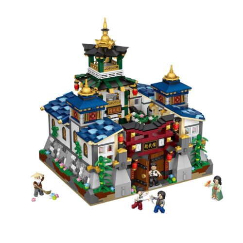 Bộ lắp ghép Võ đường Tinh Võ LOZ 1032, mô hình kiến trúc Trung Hoa cổ điển cho bé trai 6 tuổi, giá rẻ.