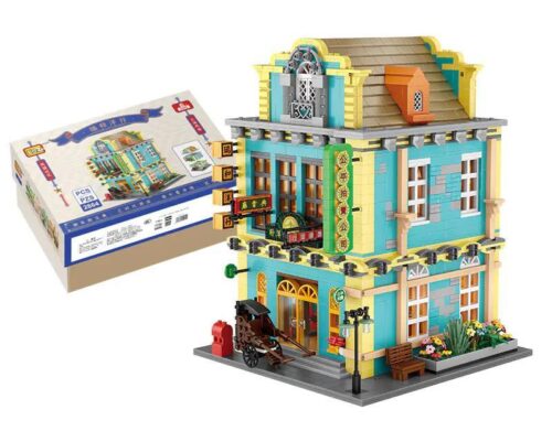 Bộ lắp ghép Nhà Đấu giá Thụy Hòa LOZ 1041, mô hình kiến trúc Thượng Hải cổ điển dành cho người lớn và thanh niên 14 tuổi.