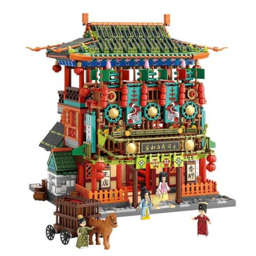 Bộ lắp ghép Tôn Dương Chính Điếm LOZ 1056, mô hình kiến trúc cổ Trung Hoa chi tiết tinh xảo cho bé trai và bé gái 6 tuổi.