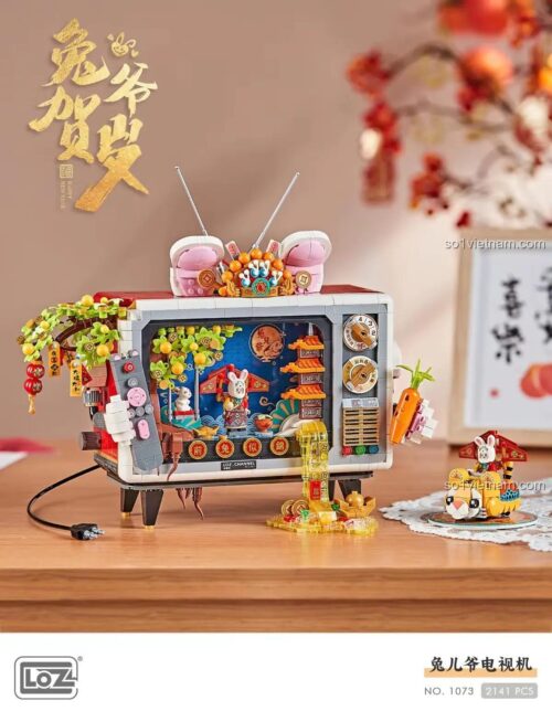 Mô hình Tivi Thỏ Ngọc LOZ 1073