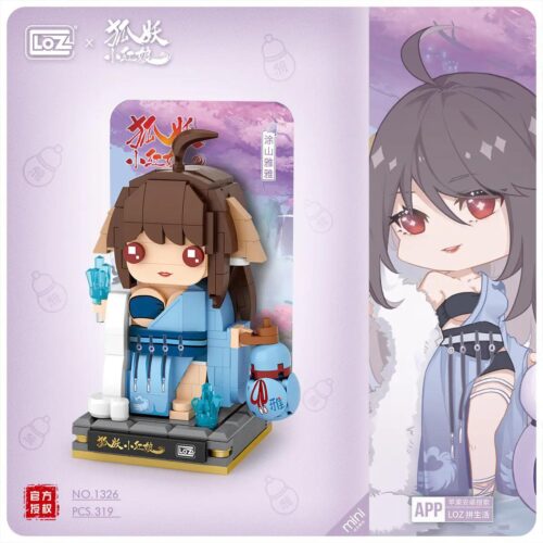 Bộ lắp ghép LOZ 1326 Đồ Sơn Nhã Nhã Nanoblock, mô hình nhân vật Hồ Yêu Tiểu Hồng Nương tinh xảo, đồ chơi lắp ráp cho bé gái 6 tuổi giá tốt