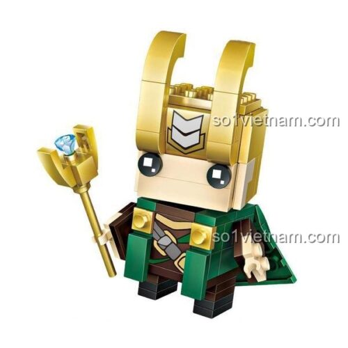 Bộ lắp ghép LOZ 1425 Loki Hoàng tử Asgard chi tiết 142 mảnh cho bé trai 6 tuổi phát triển tư duy