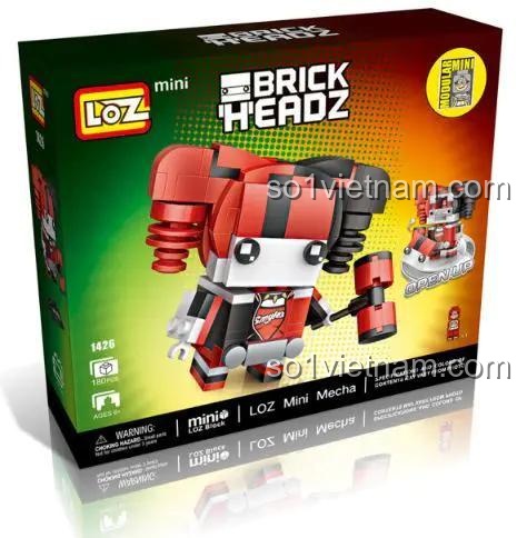 bộ lắp ghép Harley Quinn LOZ 1426, đồ chơi mô hình Nữ Hoàng Tội Phạm Harley Quinn, mô hình BrickHeadz đáng yêu cho bé gái 6 tuổi, giá tốt.