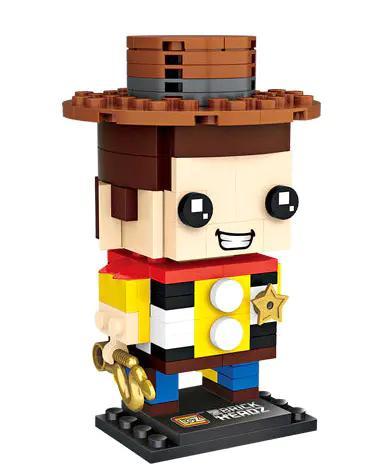 Bộ lắp ghép Cảnh sát trưởng Woody LOZ 1444, đồ chơi mô hình nhân vật Toy Story cho bé trai 6 tuổi, giá rẻ.