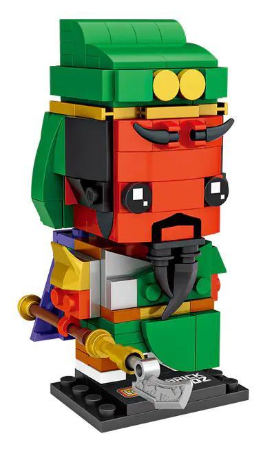 Bộ lắp ghép LOZ 1454 Quan Vũ Mini BrickHeadz, mô hình Võ Thánh uy nghiêm, chi tiết sắc nét cho bé trai 6 tuổi, giá tốt.