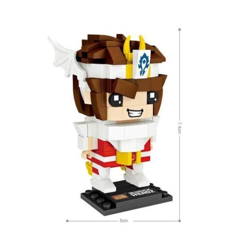 Mô hình lắp ghép Saint Seiya Seiya LOZ 1459 kích thước 5x7.4cm, đồ chơi mô hình Seiya cho bé trai 6 tuổi, giá tốt.