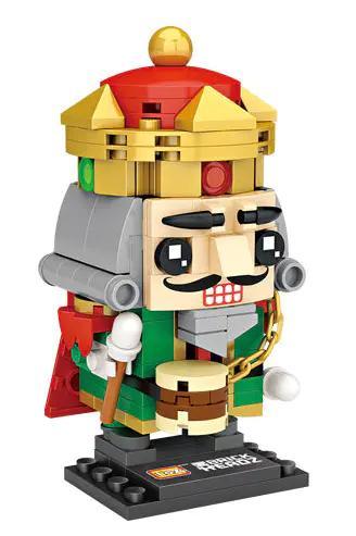 Bộ lắp ghép LOZ 1465 Vua Hạt Dẻ phong cách BrickHeadz, đồ chơi mô hình cho bé trai 6 tuổi, giá rẻ, chất lượng cao.