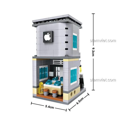 Hộp đồ chơi mô hình LOZ 1603 Cửa hàng điện thoại Táo, 301 chi tiết, quà tặng cho bé trai và bé gái.