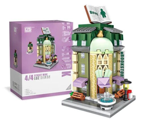 Bộ lắp ghép Hiệu Sách Mini LOZ 1624, đồ chơi mô hình sáng tạo cho bé gái 6 tuổi, giá rẻ, chất lượng cao.