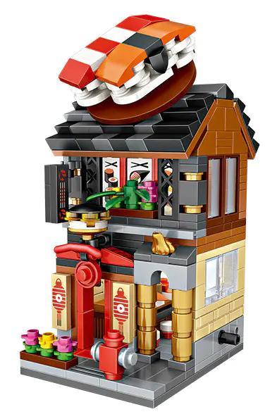 Mô hình lắp ráp Cửa Hàng Sushi LOZ 1625, đồ chơi mô hình Tiệm Sushi Mini cho bé gái 6 tuổi, giá rẻ.