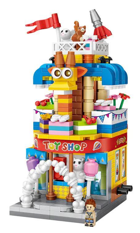 Bộ lắp ghép Cửa Hàng Đồ Chơi Mini LOZ 1643, đồ chơi mô hình sáng tạo cho bé gái 6 tuổi, giá rẻ.