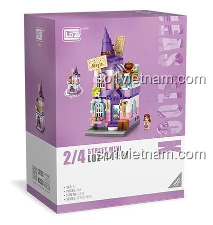 Hộp đồ chơi xếp hình LOZ 1649 Ngôi Nhà Phù Thủy, món quà sáng tạo cho bé gái 6 tuổi.