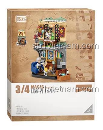 Hộp đồ chơi mô hình Trường học Ma thuật LOZ 1668, món quà ý nghĩa cho bé gái, chất lượng cao.