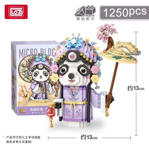 Bộ lắp ghép Panda Thanh Y Kinh Kịch LOZ 8102 giá tốt, đồ chơi mô hình LOZ 8102 chất lượng cao, mô hình Panda Thanh Y Kinh Kịch 1250 chi tiết cho bé gái 6 tuổi.