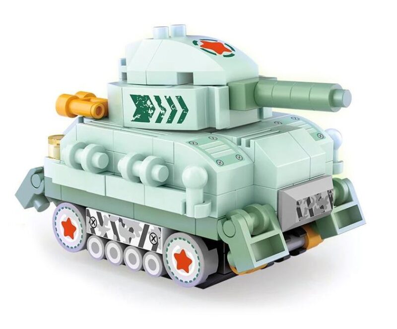Bộ đồ chơi Xe Tăng Quân Sự LOZ 8618, mô hình nanoblock quân sự màu xanh lá, xám, cam, phù hợp bé trai 14 tuổi, giá tốt.