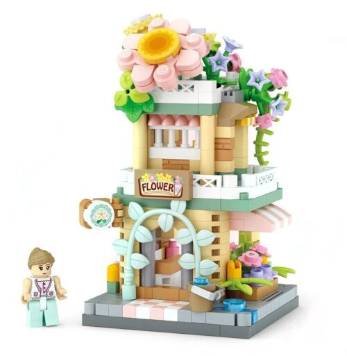 Bộ lắp ghép Cửa hàng hoa LOZ 8816 Nanoblock siêu nhỏ, thiết kế tinh xảo, màu sắc tươi mới, phù hợp cho con gái 14 tuổi, giá tốt.
